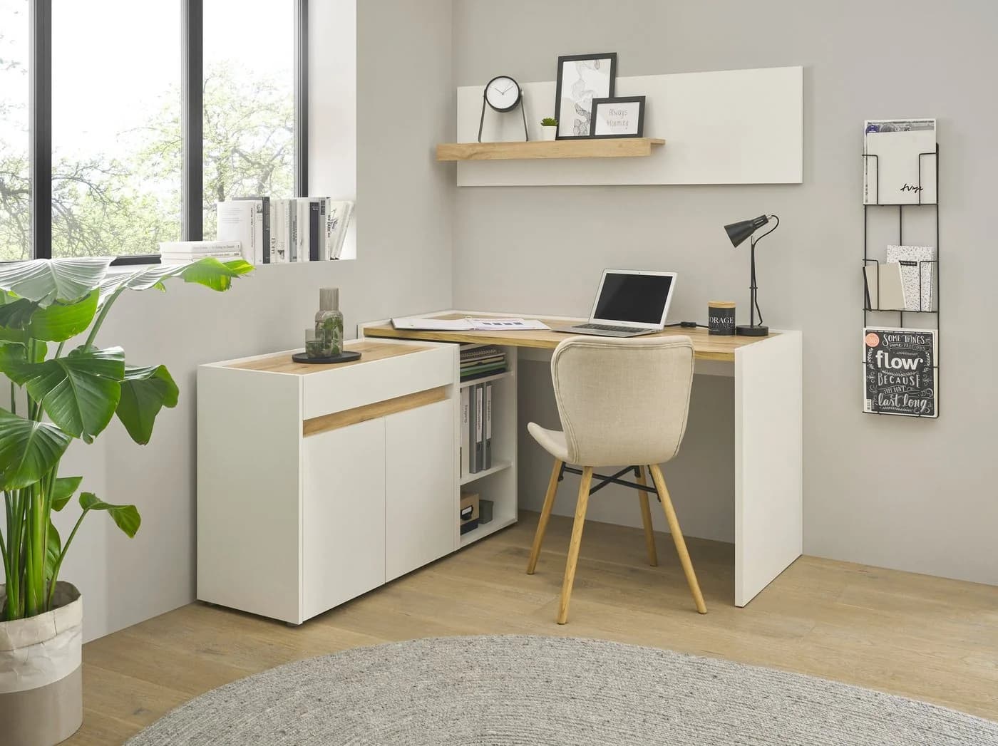 HOME AFFAIRE Wandregal CiTY/GiRON Weiß Modern Klassisch - Bild 5