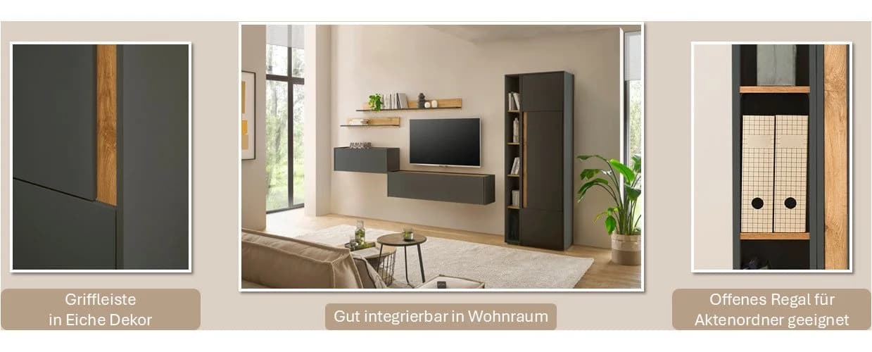 Büromöbel-Set INOSIGN City/Giron Grau Arbeitsmöbel-Set - Bild 3