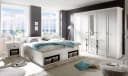 HOME AFFAIRE California Schlafzimmer-Set Landhaus Weiß 5-tlg Bild 1