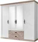 Home Affaire Florenz Drehtürenschrank Weiß 4-türig mit Schubladen Bild 2