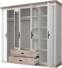 Home Affaire Florenz Drehtürenschrank Weiß 4-türig mit Schubladen Bild 4