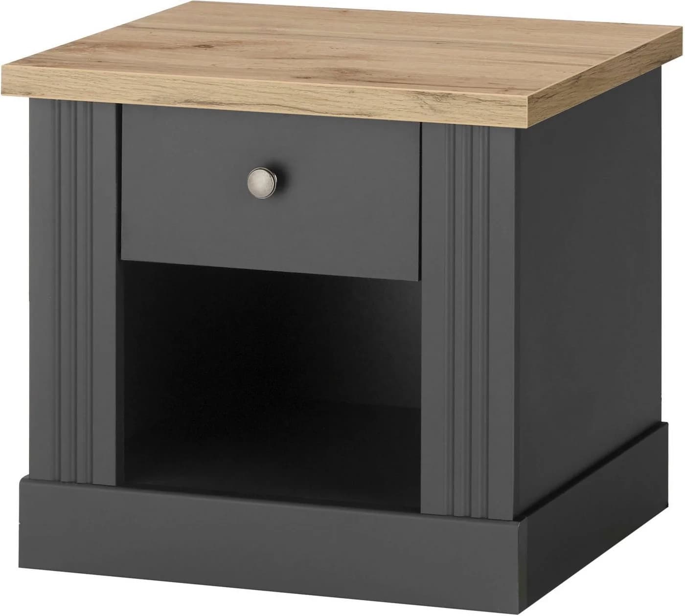 OTTO HOME Nachtkommode WESTMINSTER Grau dunkel 1 Schublade - Bild 2
