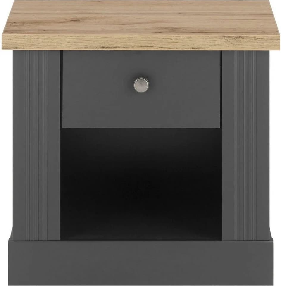 OTTO HOME Nachtkommode WESTMINSTER Grau dunkel 1 Schublade - Bild 3