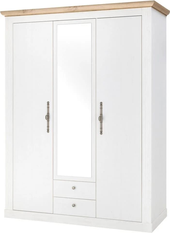 OTTO HOME WESTMINSTER Kleiderschrank Weiß Landhausstil 3 Türen - Bild 2