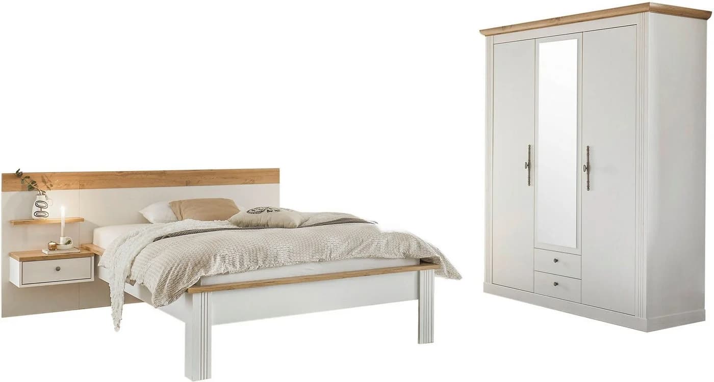OTTO HOME Westminster Schlafzimmer-Set Weiß 3-tlg - Bild 2