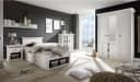 HOME AFFAIRE California Doppelbett Landhausstil Weiß mit Schubladen Bild 1