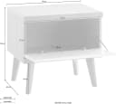 HOME AFFAIRE Nachtschrank MERLE Braun Skandinavisches Design Bild 5