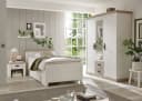 HOME AFFAIRE Florenz Schlafzimmer-Set Weiß Landhausstil Bild 1