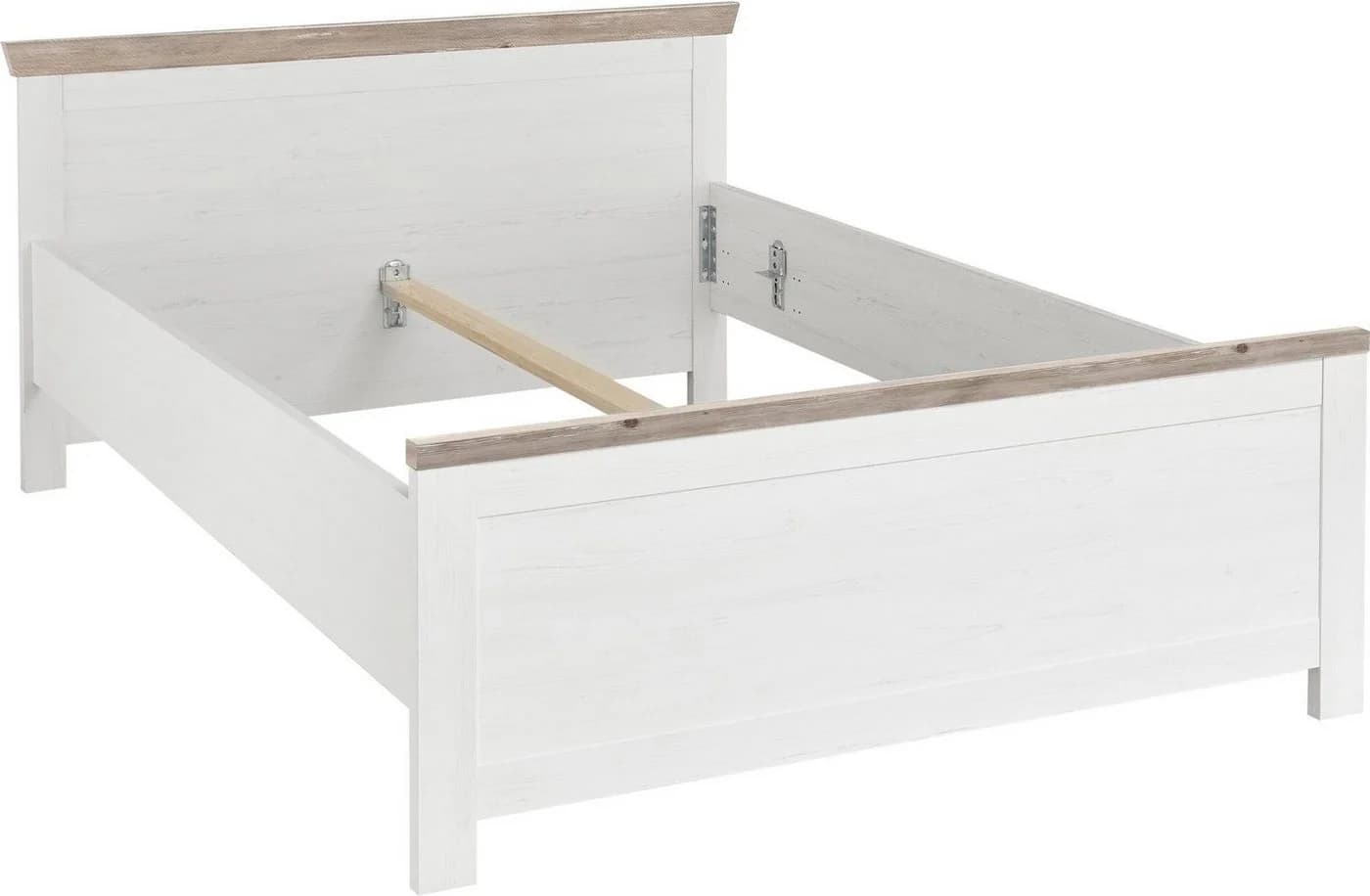 HOME AFFAIRE Florenz Doppelbett Landhausstil Weiß - Bild 2