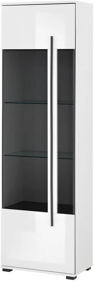 HOME AFFAIRE Cantara Vitrine Weiß Hochglanz Standvitrine - Bild 5