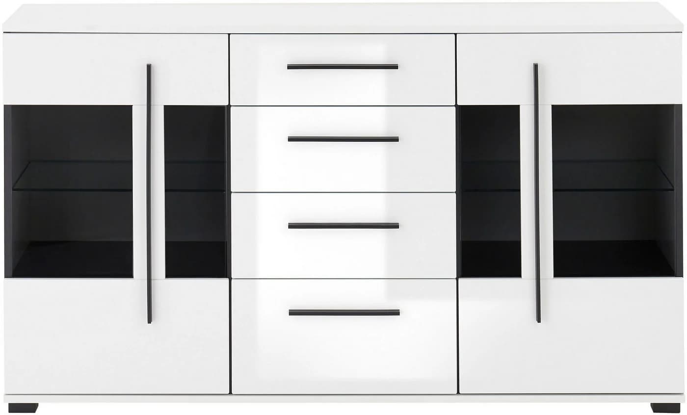 Home Affaire Sideboard Cantara Weiß Hochglanz Modern - Bild 5