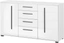 Home affaire Sideboard Cantara Weiß Moderner Schrank mit Griffleiste Bild 1