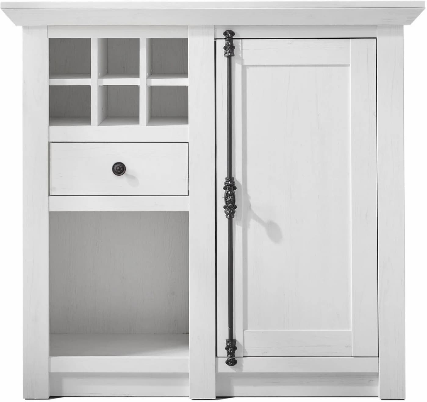 HOME AFFAIRE Highboard California Weiß Pinie Landhaus - Bild 2