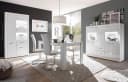 HOME AFFAIRE Vitrine BIANCO Weiß Hochglanz Matt 3 Türen Bild 1