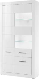 HOME AFFAIRE Vitrine BIANCO Weiß Hochglanz Matt 3 Türen Bild 2