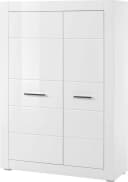 HOME AFFAIRE Mehrzweckschrank BIANCO Weiß Matt Hochglanz Bild 1