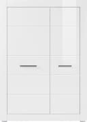 HOME AFFAIRE Mehrzweckschrank BIANCO Weiß Matt Hochglanz Bild 2