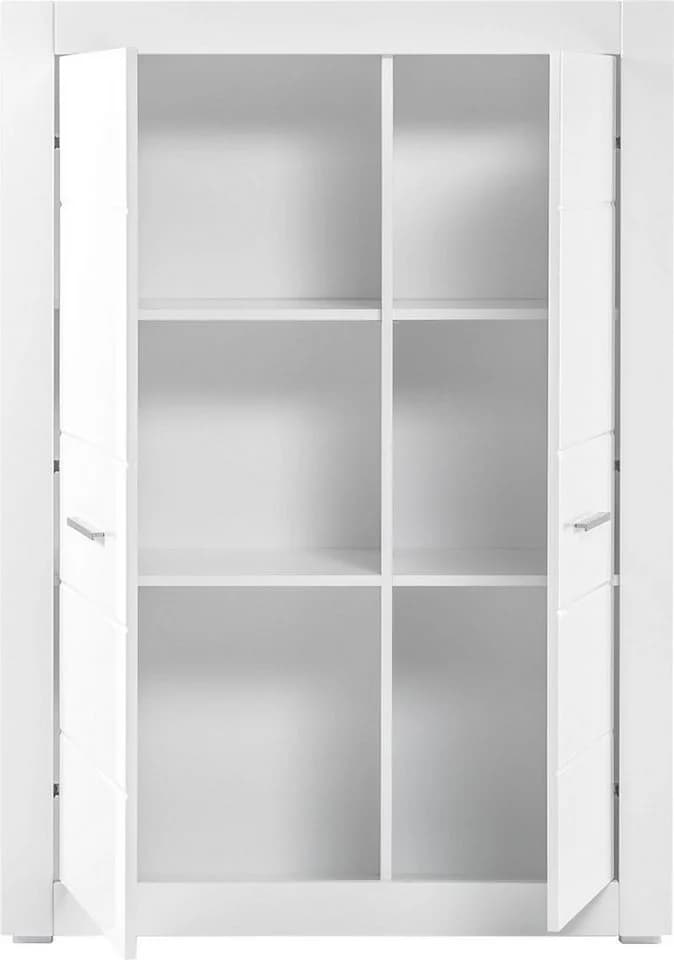 HOME AFFAIRE Mehrzweckschrank BIANCO Weiß Matt Hochglanz - Bild 3
