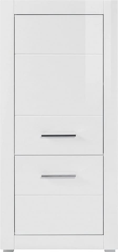 HOME AFFAIRE Mehrzweckschrank BIANCO Weiß Hochglanz Matt - Bild 2