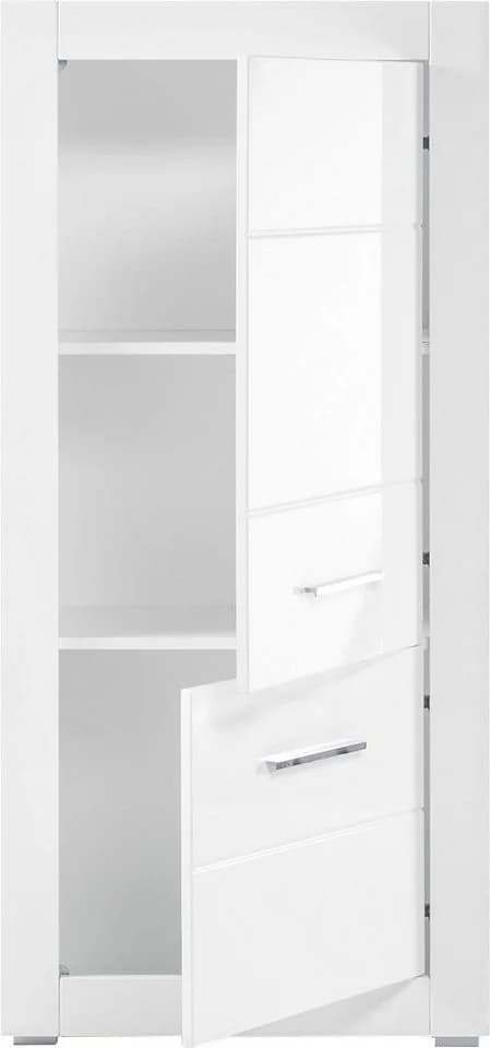 HOME AFFAIRE Mehrzweckschrank BIANCO Weiß Hochglanz Matt - Bild 4