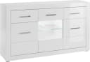 Home Affaire Sideboard Bianco Weiß Matt Hochglanz 3 Türen Bild 3