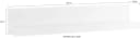 HOME AFFAIRE Wandboard BIANCO Weiß MDF Hochglanz Regal Bild 1