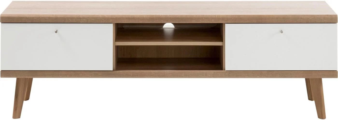 Home affaire Lowboard Merle Skandi Design Braunes TV-Möbel