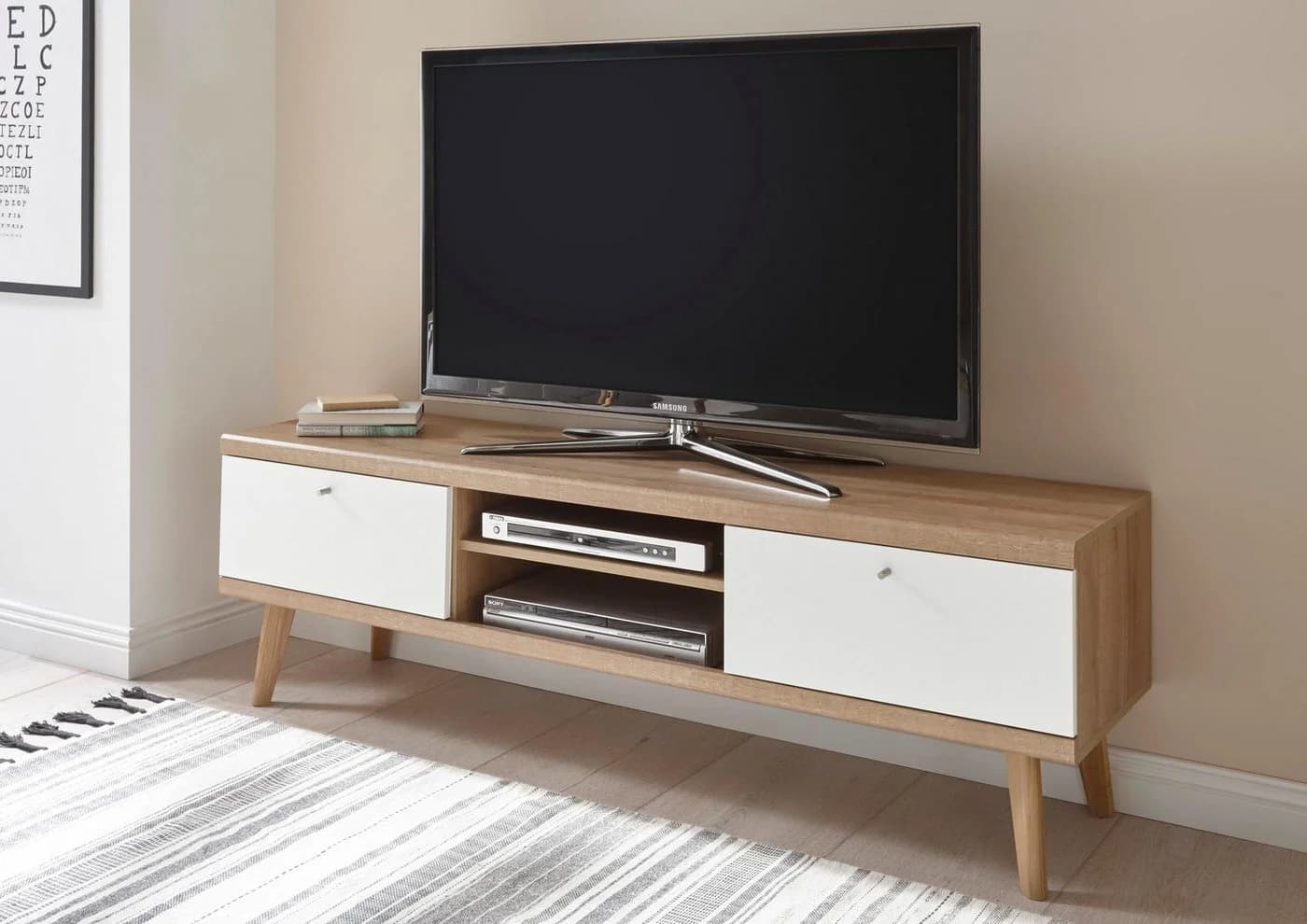 Home affaire Lowboard Merle Skandi Design Braunes TV-Möbel - Bild 2