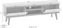 Home affaire Lowboard Merle Skandi Design Braunes TV-Möbel Bild 5