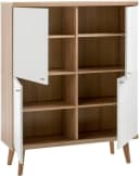 HOME AFFAIRE Highboard Merle Weiß Eiche 4 Türen FSC Bild 3