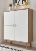 HOME AFFAIRE Highboard Merle Weiß Eiche 4 Türen FSC Bild 4