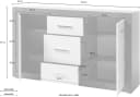 Sideboard HOME AFFAIRE Etero Grau Schwarz Weiß Hochglanz Bild 5