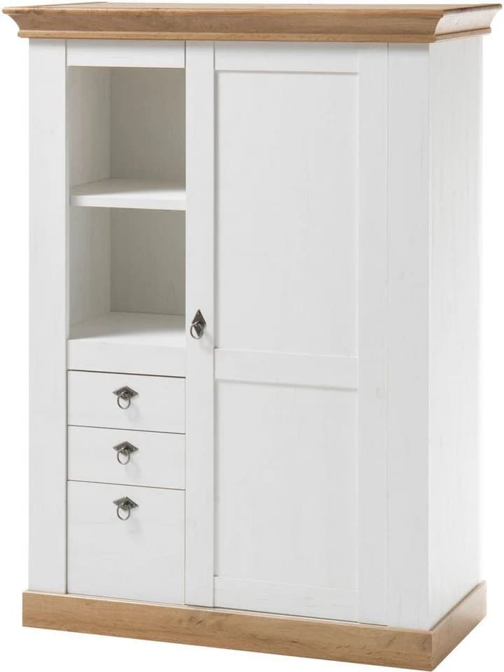 Highboard HOME AFFAIRE Cremona Weiß Pinie Eiche - Bild 3