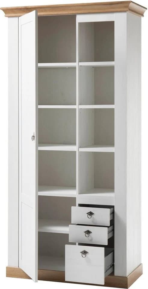 Highboard HOME AFFAIRE Cremona Weiß Eiche FSC-Zertifiziert - Bild 4
