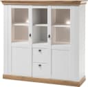 HOME AFFAIRE Highboard Cremona Weiß Eiche FSC-zertifiziert Bild 2
