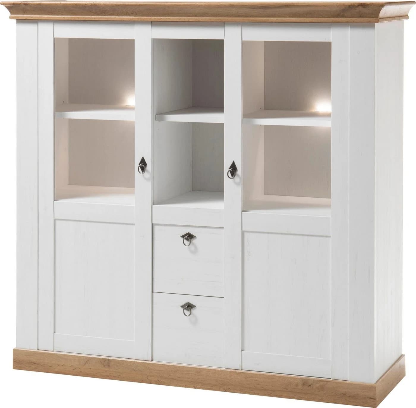 HOME AFFAIRE Highboard Cremona Weiß Eiche FSC-zertifiziert - Bild 2