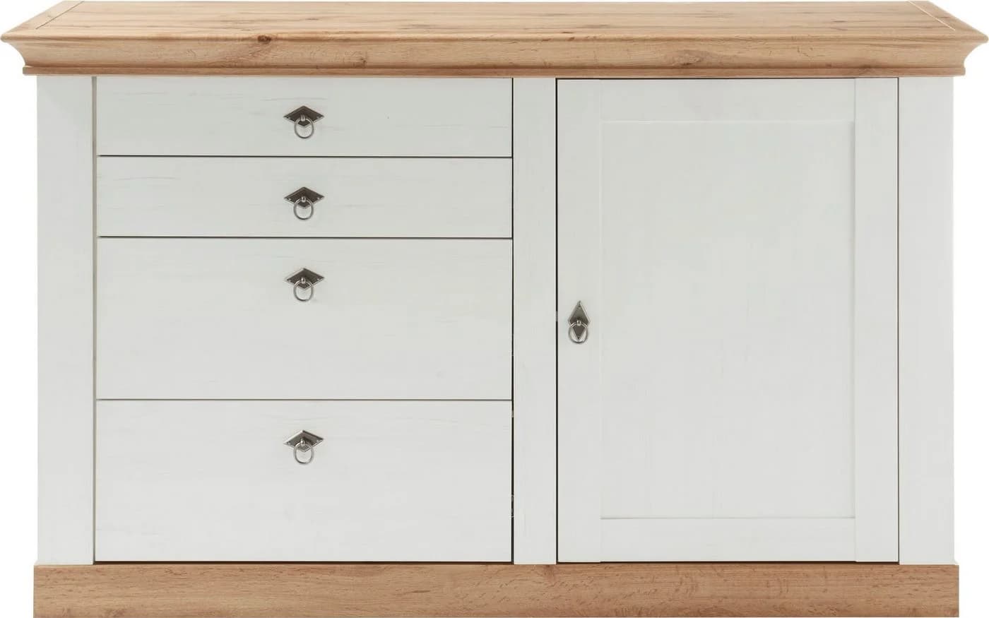 HOME AFFAIRE Mehrzweckschrank Cremona Weiß Eiche Dekor - Bild 3
