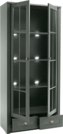 HOME AFFAIRE Vitrine Ascot Grün mit Glas und Metallgriffen Bild 4