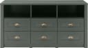 Home affaire Lowboard Ascot mit 6 Schubladen und Metallgriffen Bild 1