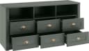 Home affaire Lowboard Ascot mit 6 Schubladen und Metallgriffen Bild 4