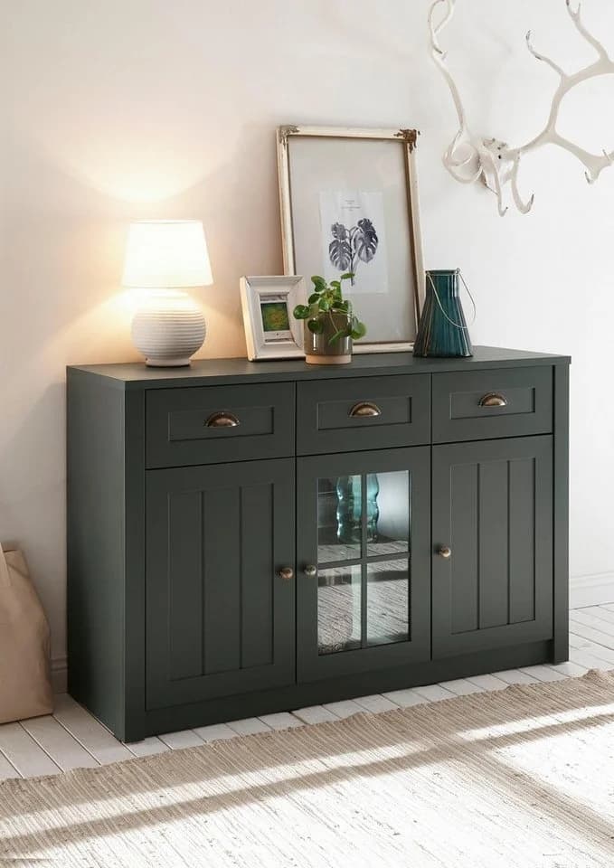 Home affaire Sideboard Ascot Grün Glas Metall - Bild 2
