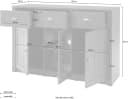 Home affaire Sideboard Ascot Grün Glas Metall Bild 5