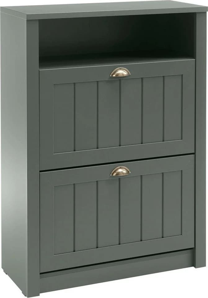 Home Affaire Schuhschrank ASCOT Grün Holzwerkstoff