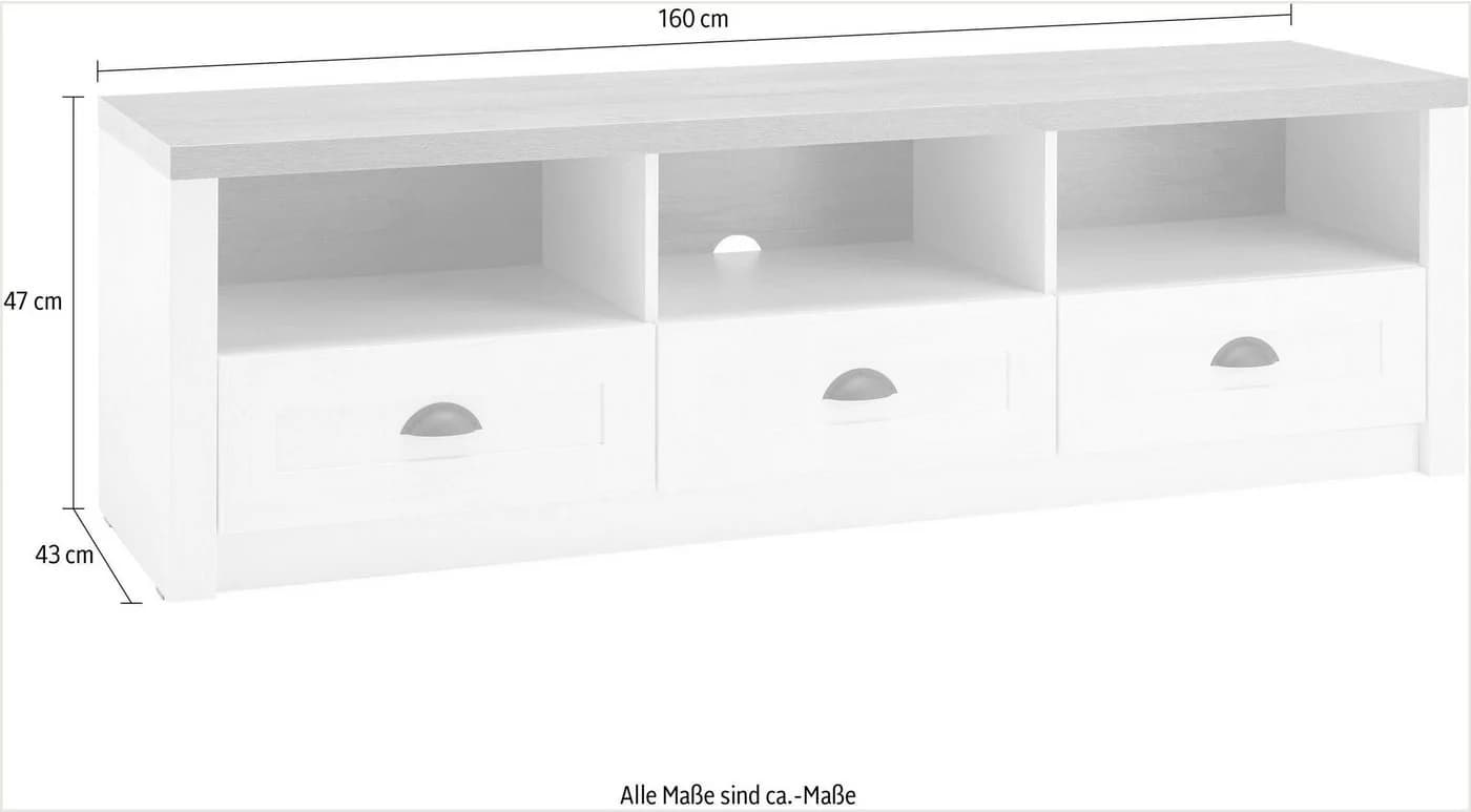 Home affaire Lowboard Beauvais Weiß Landhausstil - Bild 5