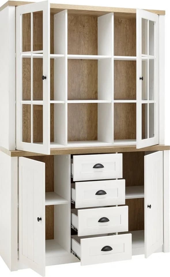 Buffet HOME AFFAIRE Beauvais Weiß Eiche Holzwerkstoff - Bild 3