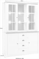 Buffet HOME AFFAIRE Beauvais Weiß Eiche Holzwerkstoff Bild 5