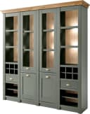 Buffet HOME AFFAIRE Cambridge Grün mit Weinregal Bild 1