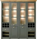 Buffet HOME AFFAIRE Cambridge Grün mit Weinregal Bild 2