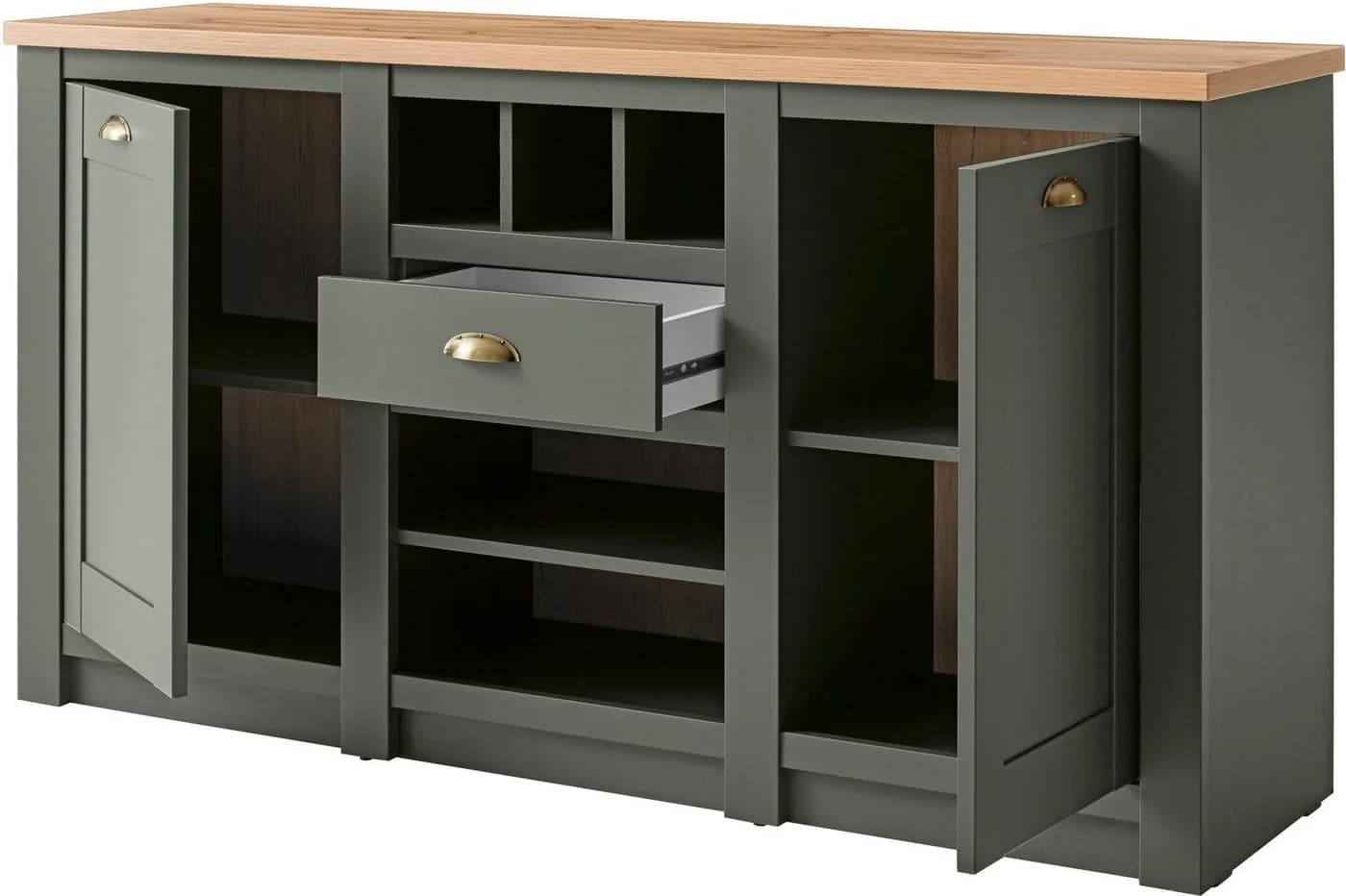 Home Affaire Sideboard Cambridge Grün 145cm FSC Holzwerkstoff - Bild 3