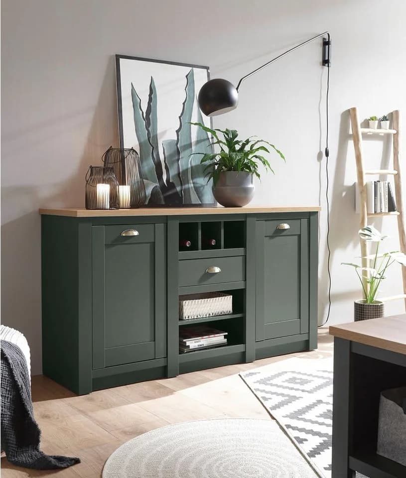 Home Affaire Sideboard Cambridge Grün 145cm FSC Holzwerkstoff - Bild 4